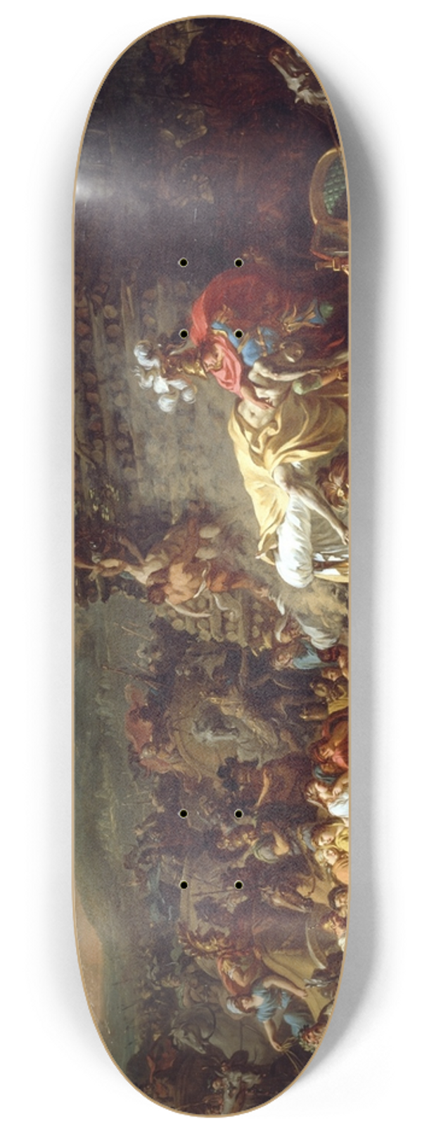 Jacques Louis David - The Funeral of Patroclus 8.25 inch art skate deck