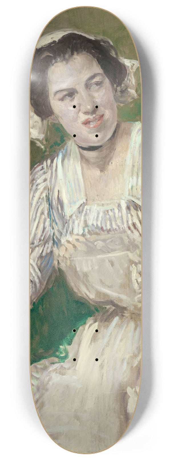 Jacques-mile Blanche - Portrait de Madeleine Pissard en Roxane (lamour mdecin) 8.25 inch art skate deck