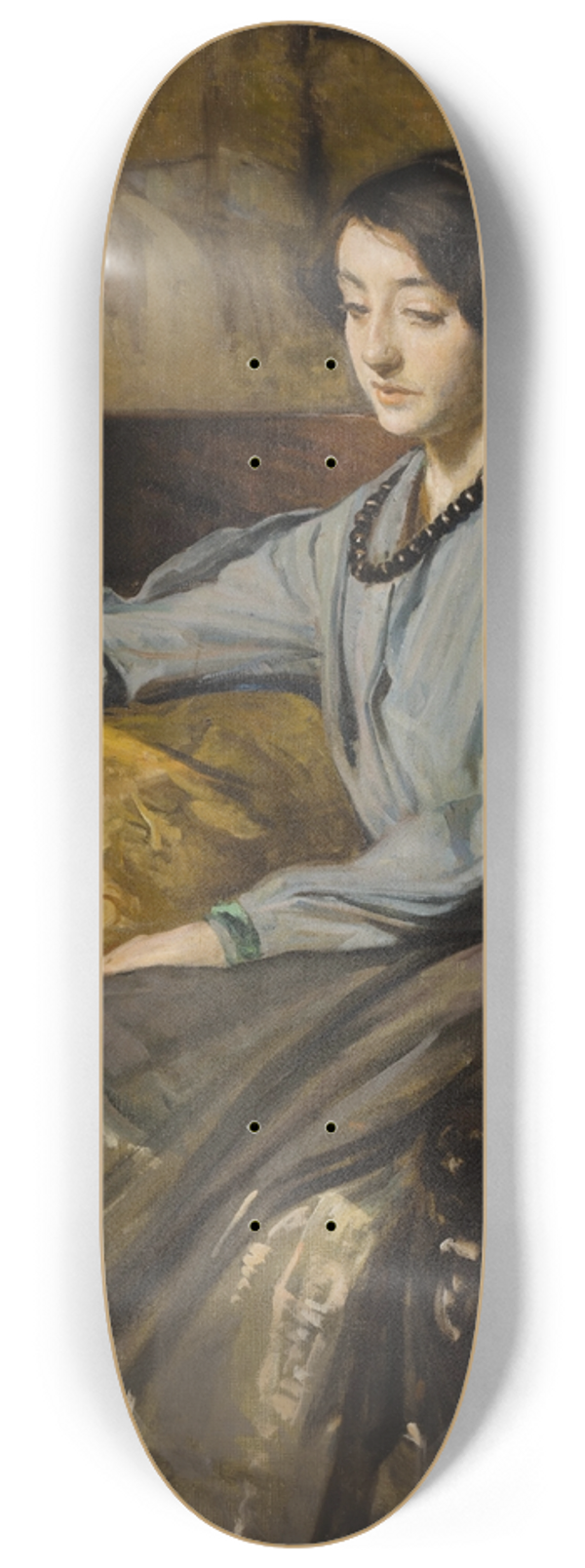 Jacques-mile Blanche - Portrait of Dsire Manfred 8.25 inch art skate deck