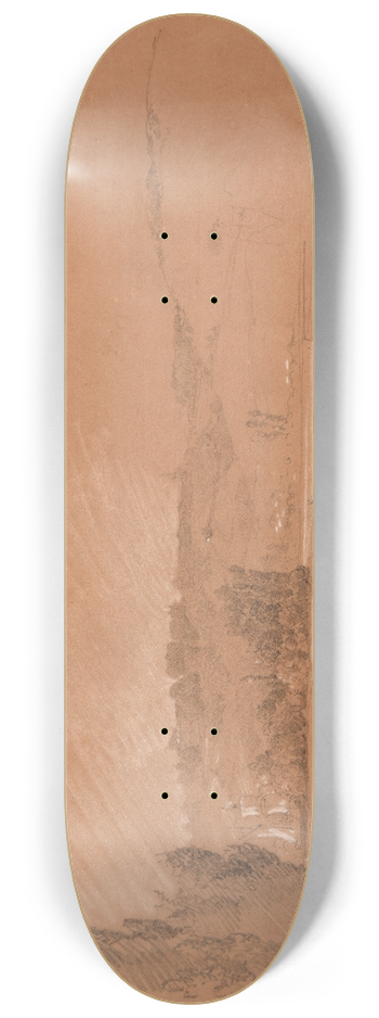 Jacques-Raymond Brascassat - Bord de rivire 8.25 inch art skate deck