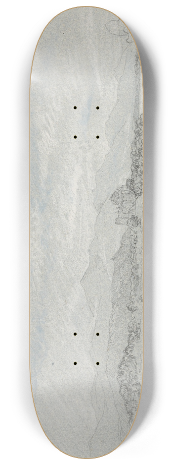 Jacques-Raymond Brascassat - Paysage prs dOban 8.25 inch art skate deck