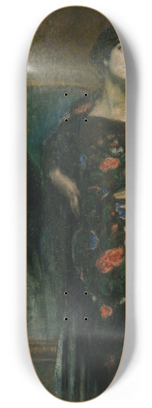 Alice Pike Barney - The Spanish Shawl 8.25 inch art skate deck