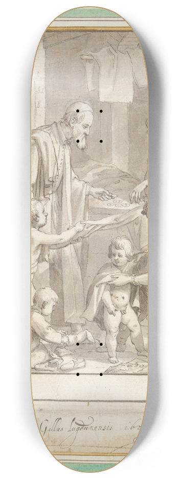 Jacques Stella - Saint Philip buying clothes forchildren 8.25 inch art skate deck