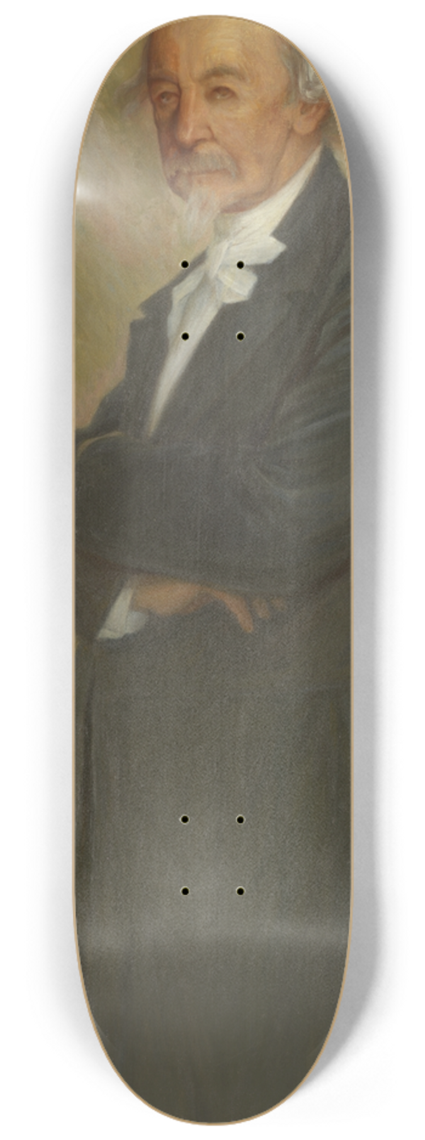 J.A.G. Acke - Portrait of Zackarias Topelius 8.25 inch art skate deck