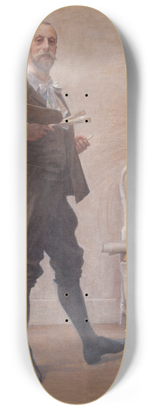 J.A.G. Acke - Self-Portrait 8.25 inch art skate deck