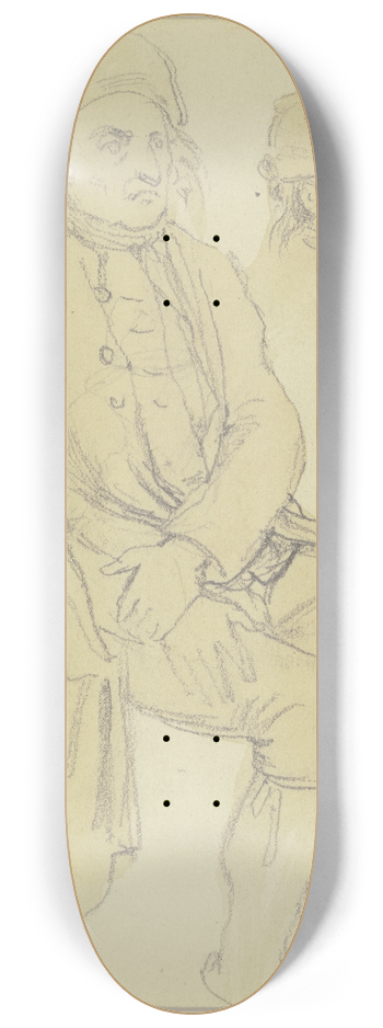 Jakob Becker - Alter Bauer mit kleinem Mdchen 8.25 inch art skate deck