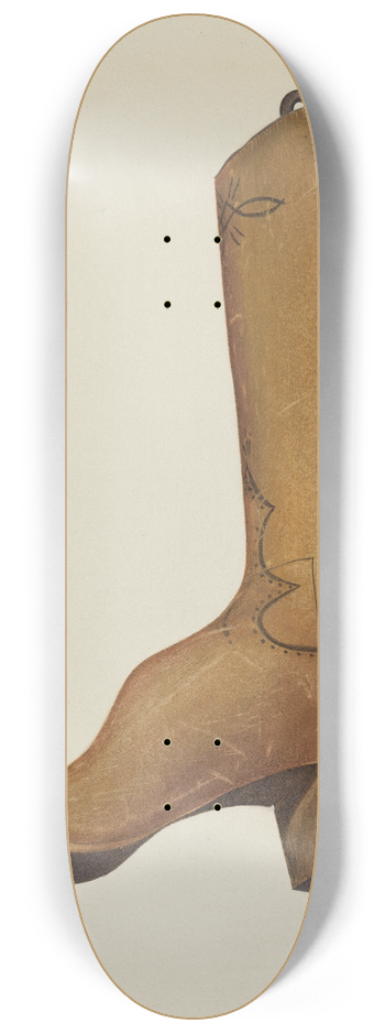 Alice Stearns - Boot Shop Sign 8.25 inch art skate deck