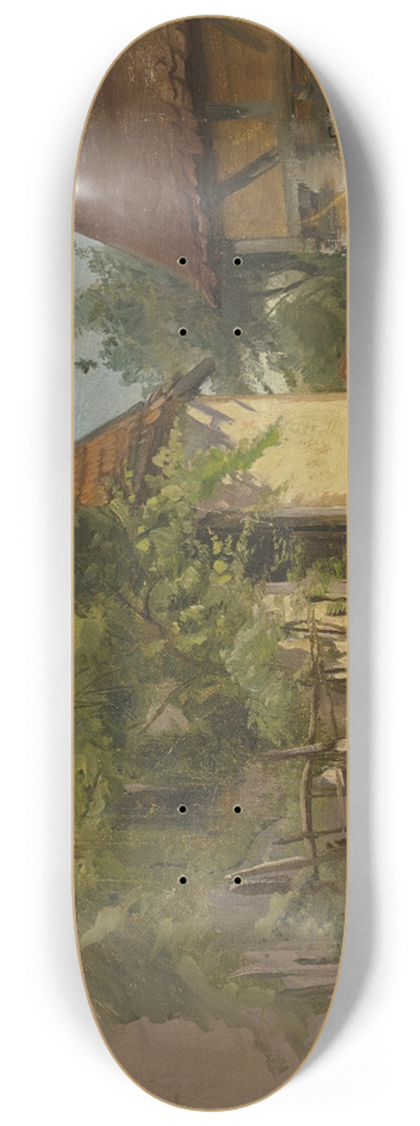 Jakob Becker - Farm house. 8.25 inch art skate deck