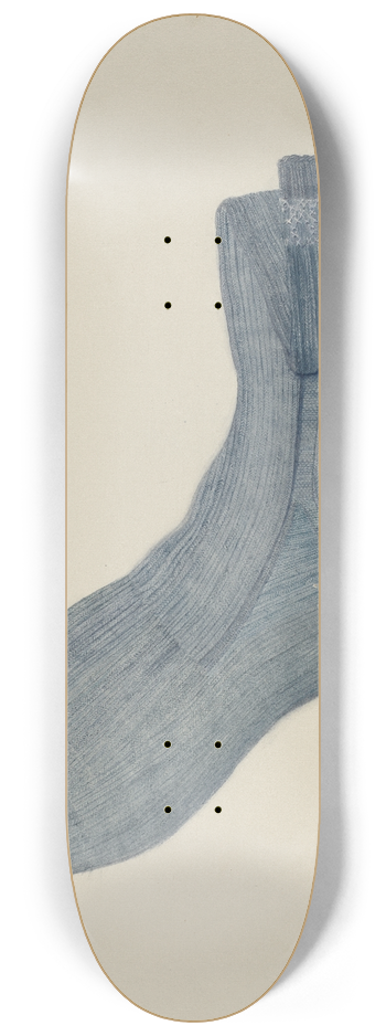 Alice Stearns - Shaker Mans Sock 8.25 inch art skate deck