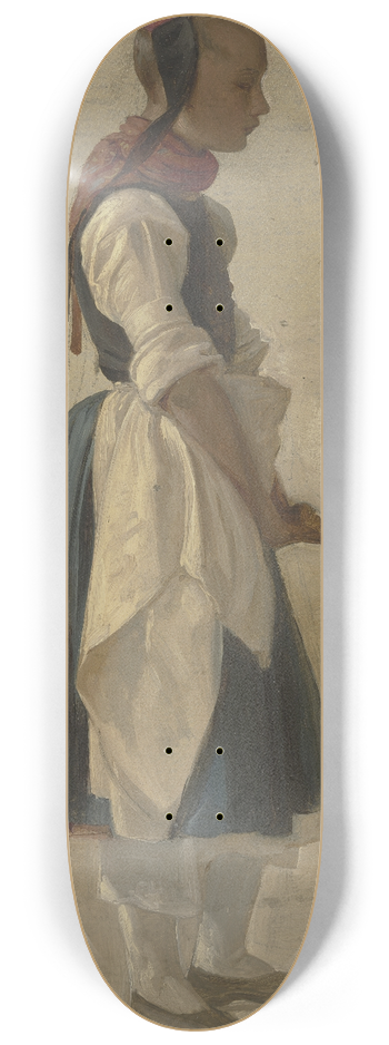 Jakob Becker - Hessian peasant girl 8.25 inch art skate deck
