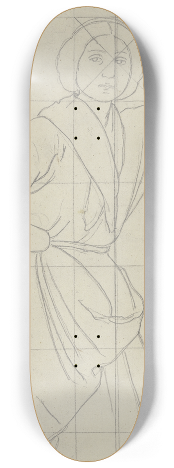 Jakob Becker - Standing girl 8.25 inch art skate deck