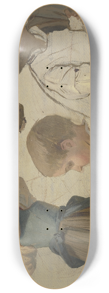 Jakob Becker - Studies of a child. 8.25 inch art skate deck