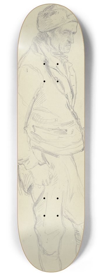 Jakob Frchtegott Dielmann - Bauer Ruppert, Kniestck nach rechts 8.25 inch art skate deck