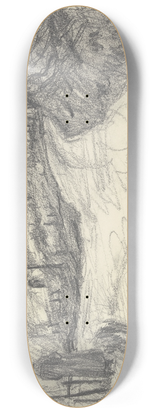 Jakob Nussbaum - Farmstead in Ardon. 8.25 inch art skate deck