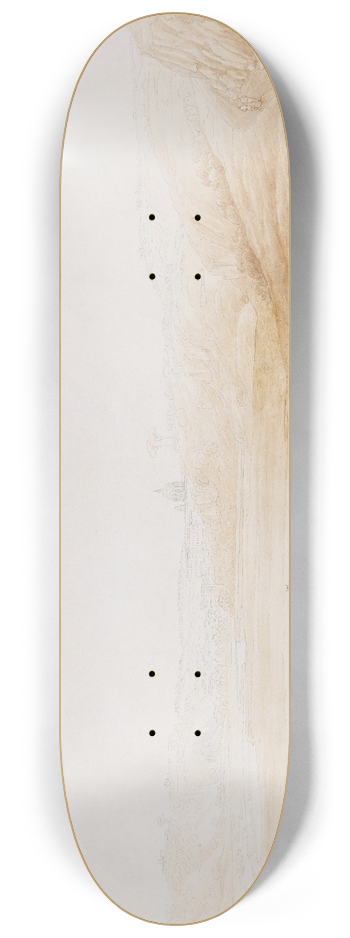 Jakob Philipp Hackert - Ansicht des Tibertals bei Tor di Quinto III 8.25 inch art skate deck