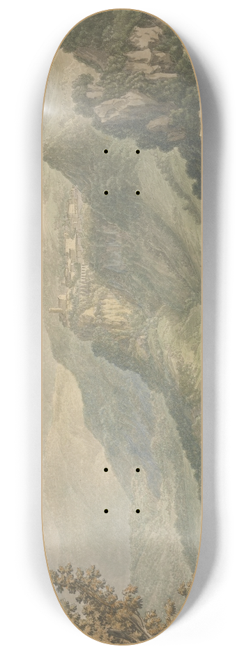 Jakob Philipp Hackert - Lake Nemi 8.25 inch art skate deck