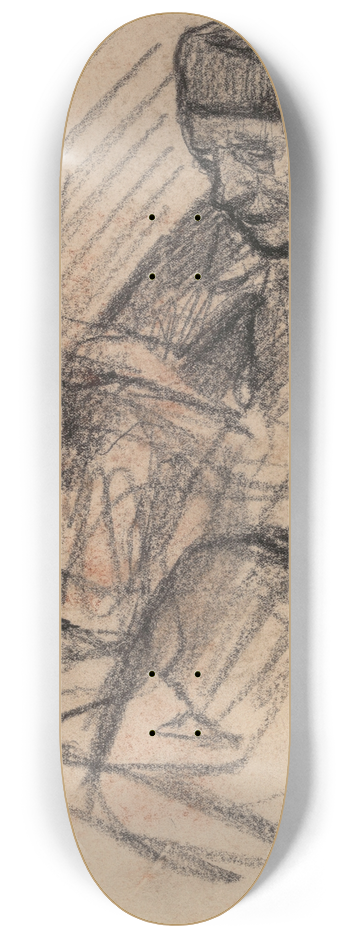 Jakob Smits - Frans Smits, the Artists Father 8.25 inch art skate deck