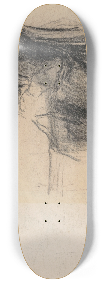 Jakob Smits - Woman at Work 8.25 inch art skate deck