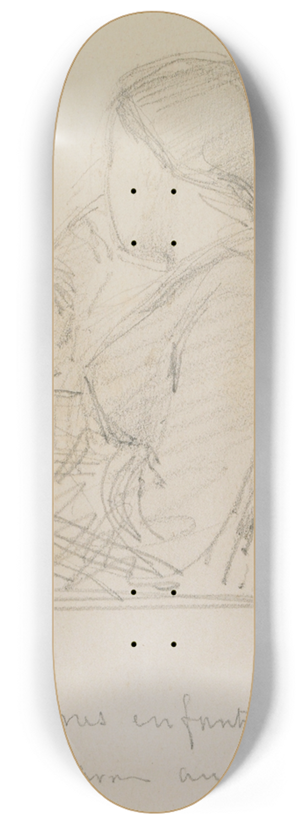 James Abbott McNeill Whistler - Adieu mes enfants! Il est lheure 8.25 inch art skate deck