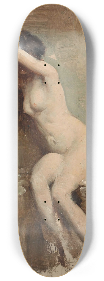 Allan Douglas Davidson - Seated nude 8.25 inch art skate deck