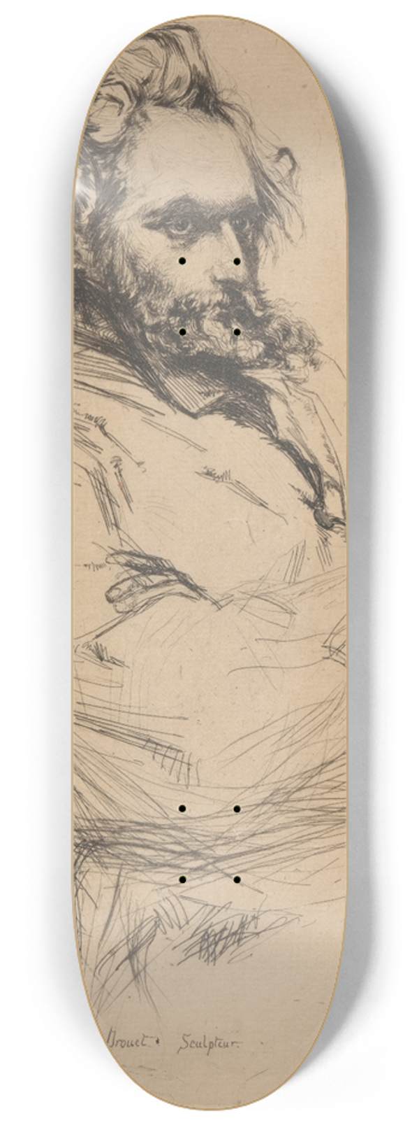 James Abbott McNeill Whistler - Drouet 8.25 inch art skate deck
