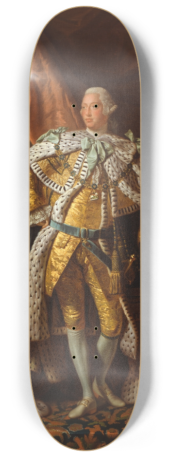 Allan Ramsay - King George III 8.25 inch art skate deck