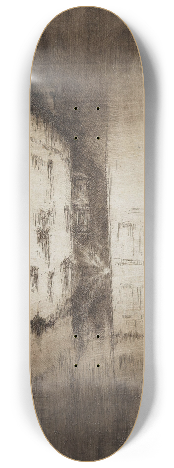 James Abbott McNeill Whistler - Nocturne: Palaces 8.25 inch art skate deck