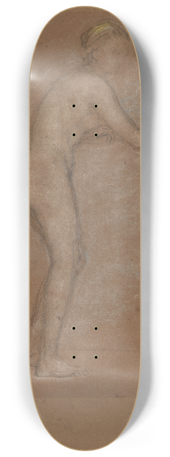 James Abbott McNeill Whistler - Nude Leaning on a Rail (recto) 8.25 inch art skate deck