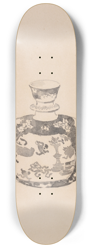 James Abbott McNeill Whistler - Oviform Ginger-Jar with Bell-Shaped Cover 8.25 inch art skate deck