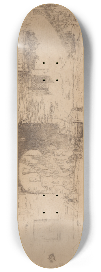 James Abbott McNeill Whistler - San Biagio 8.25 inch art skate deck