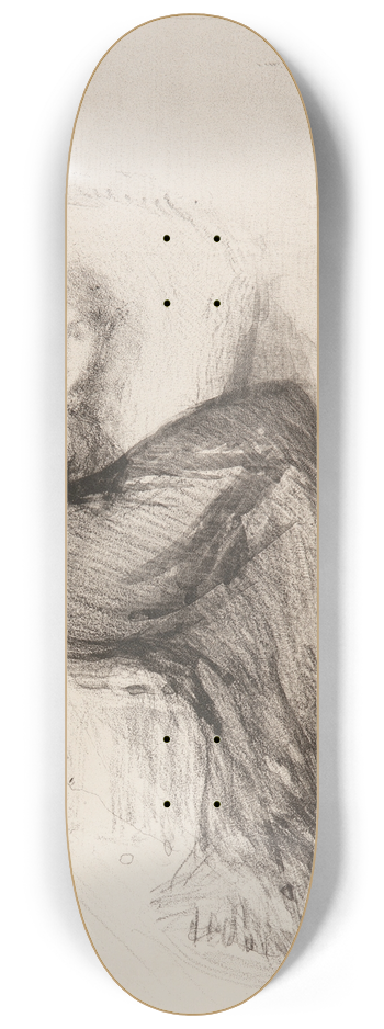 James Abbott McNeill Whistler - StudyMaude Seated 8.25 inch art skate deck