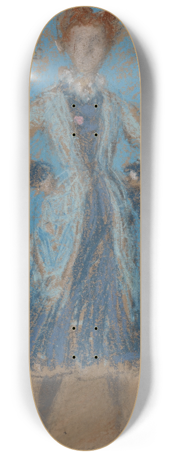 James Abbott McNeill Whistler - The Blue Girl 8.25 inch art skate deck