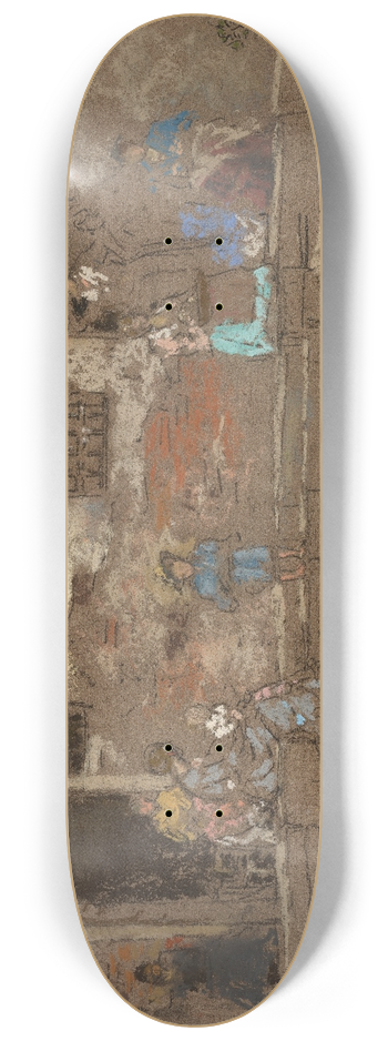 James Abbott McNeill Whistler - The Steps 8.25 inch art skate deck