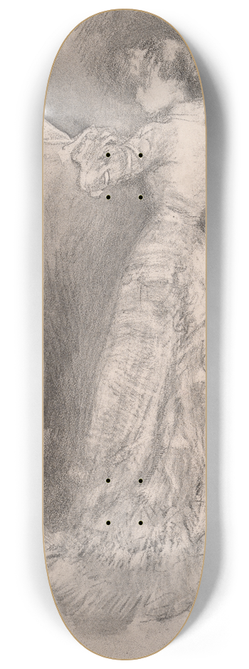James Abbott McNeill Whistler - The Toilet 8.25 inch art skate deck