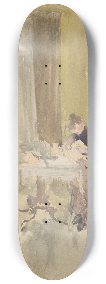 James Abbott McNeill Whistler - Violet and AmberTea 8.25 inch art skate deck