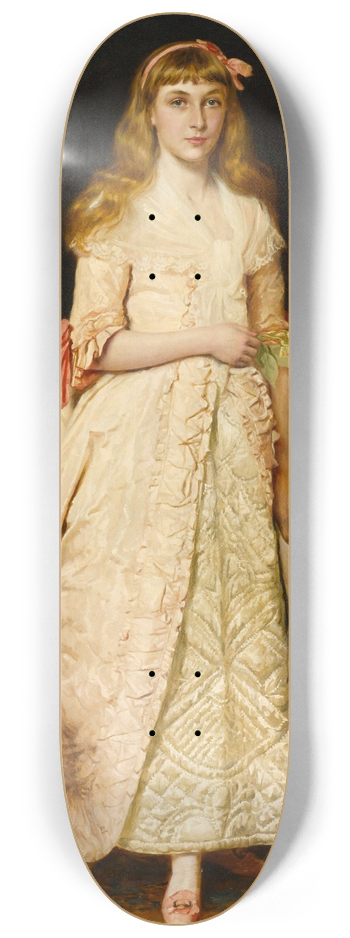 James Archer - A portrait of Miss Rose Fenwick as a child 8.25 inch art skate deck