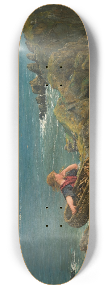 James Clarke Hook - The Mushroom Gatherers 8.25 inch art skate deck