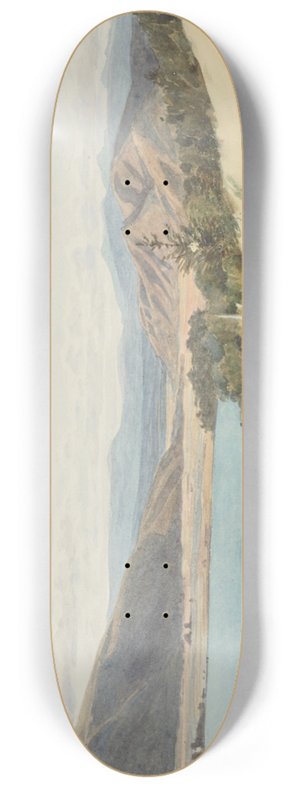 James Crowe Richmond - Outlet of Rotoiti and Valley of the Upper Buller looking N.W. 8.25 inch art skate deck