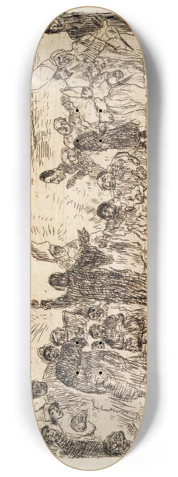 James Ensor - Christ and the Beggars 8.25 inch art skate deck