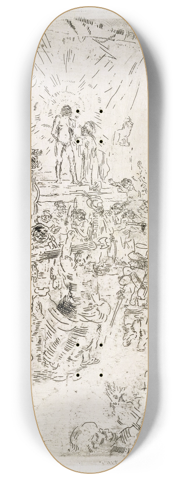 James Ensor - Christ Mocked 8.25 inch art skate deck