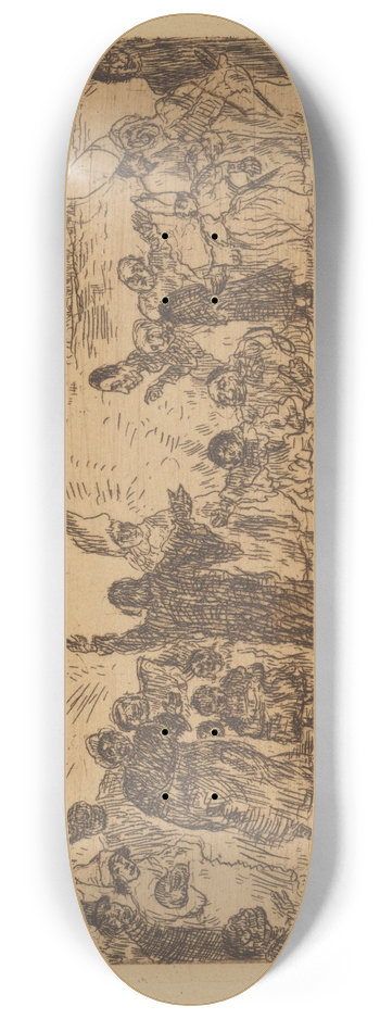 James Ensor - Christus bij de bedelaars 8.25 inch art skate deck