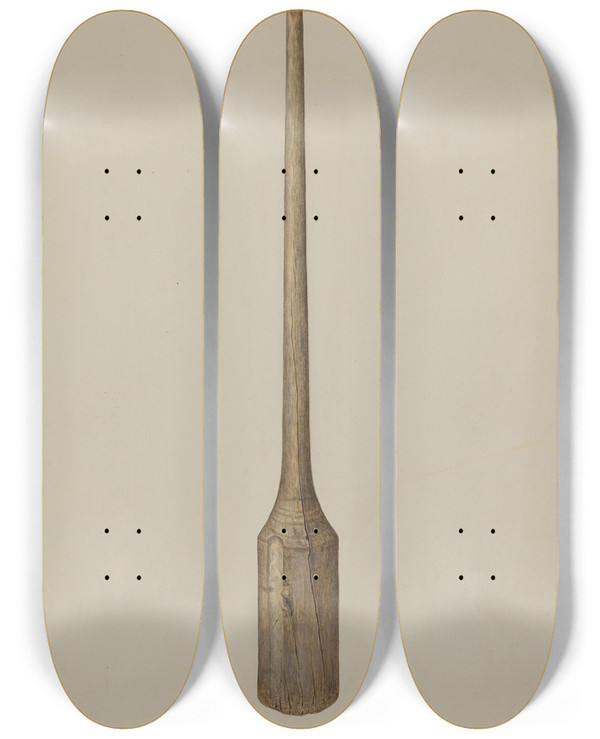 Triptych art skateboard deck of Alfonso Moreno Wine Masher by Alfonso Moreno