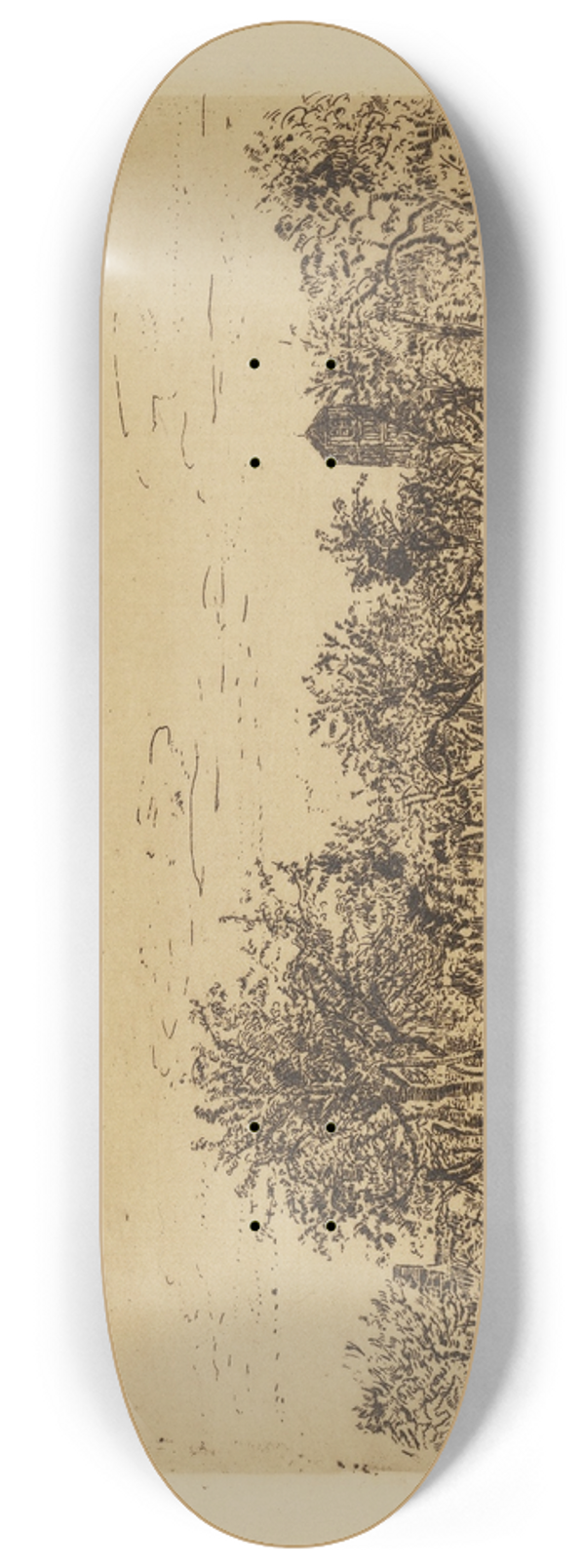 James Ensor - De boomgaard 8.25 inch art skate deck