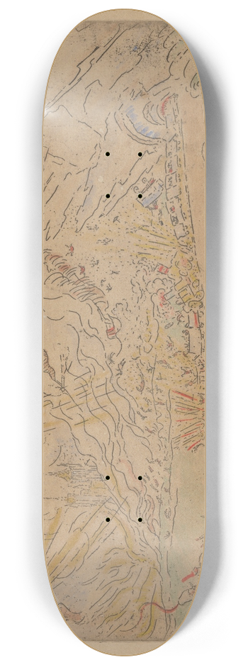 James Ensor - De cataclysmen 8.25 inch art skate deck