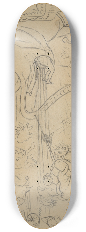 James Ensor - De grap van de olifant 8.25 inch art skate deck