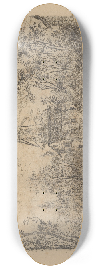 James Ensor - De kermis bij de molen 8.25 inch art skate deck