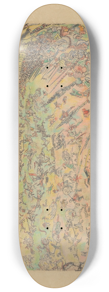 James Ensor - De Slag der Gulden Sporen 8.25 inch art skate deck