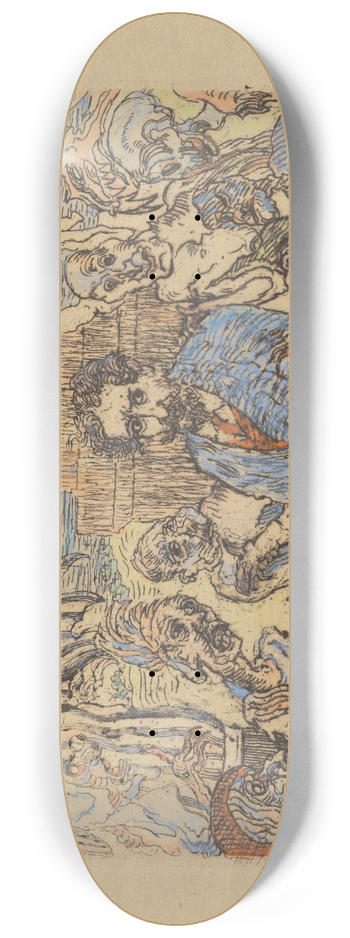 James Ensor - Duivels die mij sarren 8.25 inch art skate deck