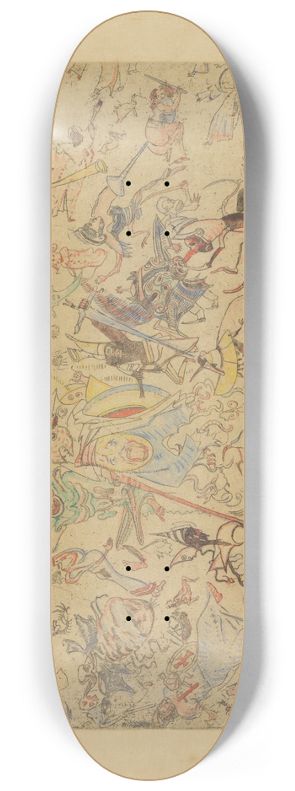 James Ensor - Duivels rossen engelen en aartsengelen af 8.25 inch art skate deck