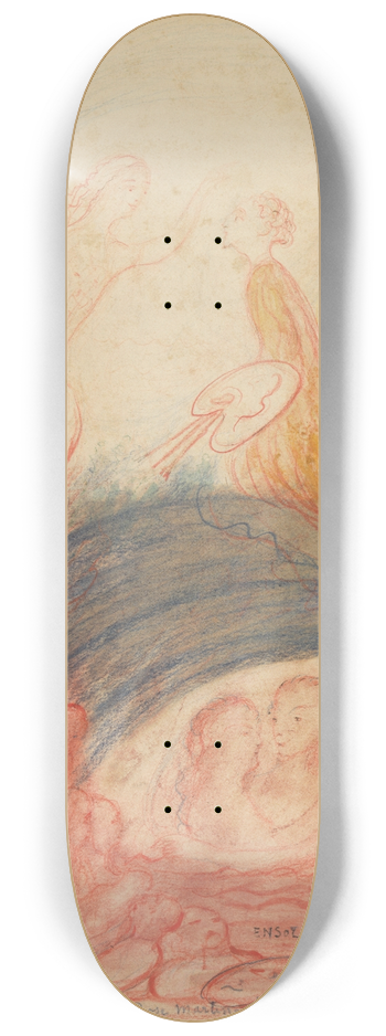 James Ensor - Ensor en zijn muze 8.25 inch art skate deck